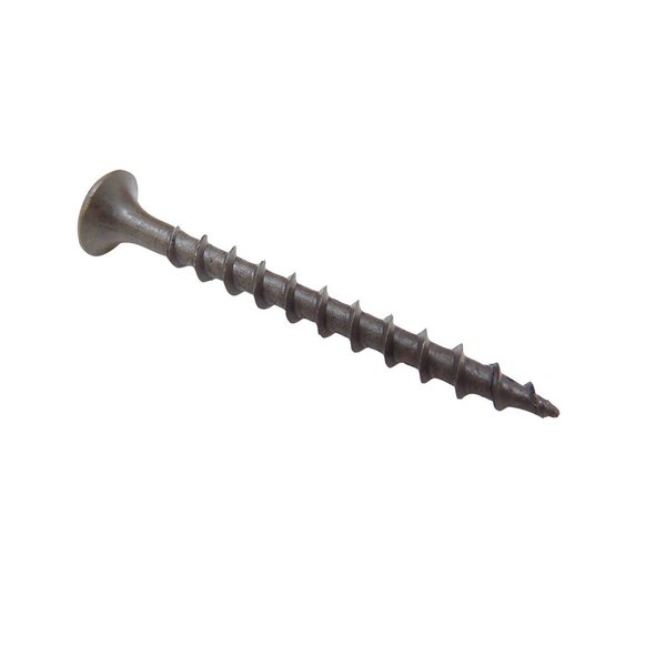 Grip-Rite Drywall Screw, #6 x 1-5/8 in, Bugle Head Phillips Drive, 1915 PK 158CDW10BK